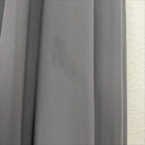 Jenny Yoo Bridesmaid Chiffon Dress Charcoal Gray 4L - Picture 5 of 12